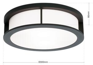 Orion - Vonkajšie svietidlo HENRY 2xE27/15W/230V priemer 30 cm IP44 antracit