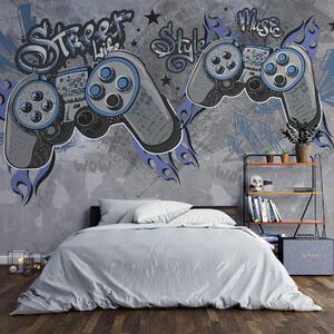 Tapety Gamepady v pouličnom umení, Fototapety Izba pre tínedžerov, w04054 : Uwalls.sk