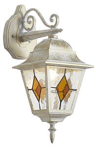 Vintage vonkajšia nástenná lampa béžová so starožitným zlatom IP44 - Antigua Down