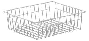 Drôtený kôš KS28 pre policu s hĺbkou 400 mm, 350(v)x400(š)x120(h) mm