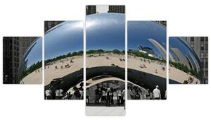 Centrum Chicago - moderný obraz (Obraz 125x70cm)