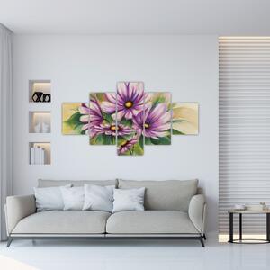 Obraz kvetín na stenu (Obraz 125x70cm)