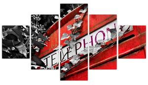 Telefónny automat - obraz (Obraz 125x70cm)