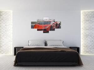 Obraz červeného Lamborghini (Obraz 125x70cm)