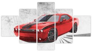 Dodge Challenger - obraz autá (Obraz 125x70cm)