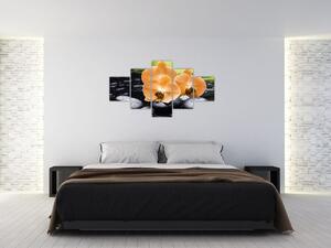 Kvet orchidey - moderný obraz (Obraz 125x70cm)