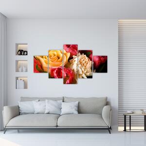Obraz - kytice kvetov (Obraz 125x70cm)