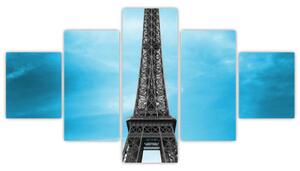 Abstraktný obraz Eiffelovej veže (Obraz 125x70cm)