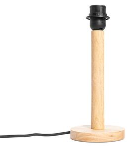 Vidiecka stolová lampa drevo bez tienidla - Mels