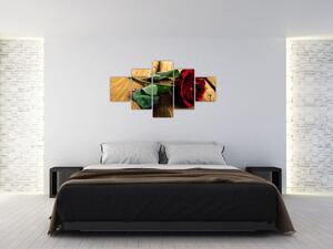 Ležiaci ruža - obraz (Obraz 125x70cm)