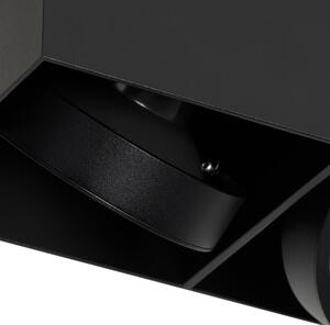 Dizajnové bodové čierne obdĺžnikové AR111 2-svetlo - Box