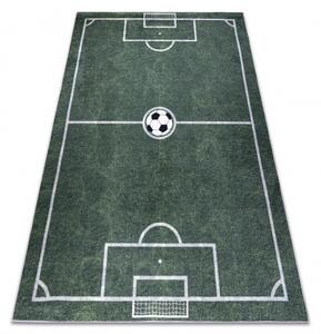 BAMBINO 2138 prateľný koberec Ihrisko, futbal pre deti, protišmykový - zelený