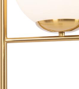 Stojacia lampa v štýle Art Deco zlato a opálové sklo - Flore