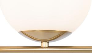 Art Deco závesná lampa zlatá s opálovým sklom 3-svetlá - Flore
