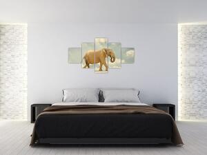 Slon na lane, obraz (Obraz 125x70cm)