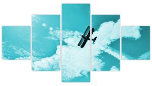 Letiace lietadlo - obraz (Obraz 125x70cm)