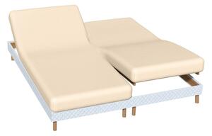 Napínacia jednofarebná plachta na polohovacie postele s hĺbkou rohov 26 cm