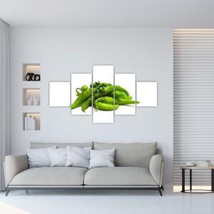 Zelené papričky - obraz (Obraz 125x70cm)