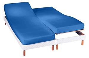 Napínacia jednofarebná plachta na polohovacie postele s hĺbkou rohov 26 cm