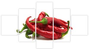Chilli papričky, obrazy (Obraz 125x70cm)