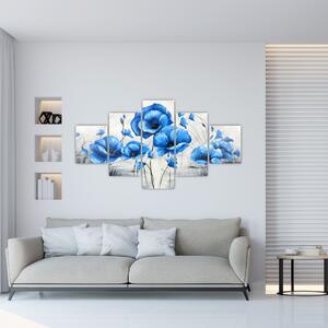 Modré vlčie maky, obraz (Obraz 125x70cm)