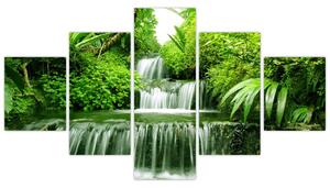 Vodopád v prírode, obraz (Obraz 125x70cm)