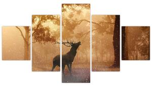 Jeleň v prírode (Obraz 125x70cm)