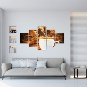 Šálka ??kávy, obrazy (Obraz 125x70cm)
