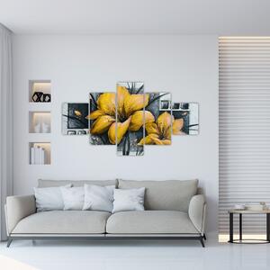 Obraz žlté kvety (Obraz 125x70cm)