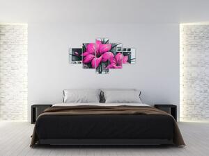 Obraz ružové kvety (Obraz 125x70cm)