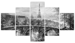 Obraz Paríža na stenu (Obraz 125x70cm)