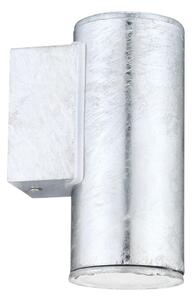 Eglo 30908 - LED vonkajšie nástenné svietidlo RIGA 1xGU10/2,8W/230V IP44 strieborná