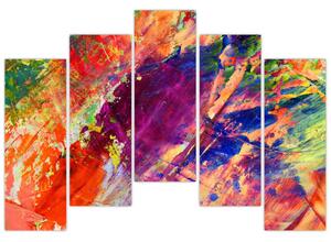 Farebný abstraktný obraz (Obraz 125x90cm)