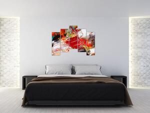 Farebný abstraktný obraz (Obraz 125x90cm)