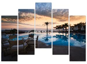Obraz bazéna v Stredozemí (Obraz 125x90cm)