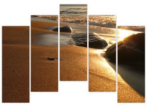 Obraz piesočné pláže (Obraz 125x90cm)