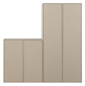 Krémová modulárna skriňa z borovicového dreva 200x220 cm Daily – vtwonen