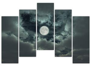 Obraz mesiace a mrakov (Obraz 125x90cm)