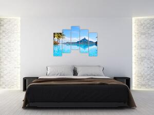Moderný obraz - raj pri mori (Obraz 125x90cm)