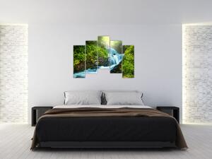Horská riečka - moderný obraz (Obraz 125x90cm)