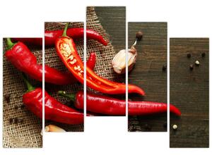 Obraz - chilli papriky (Obraz 125x90cm)