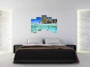 Obraz tropického mora (Obraz 125x90cm)