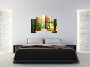 Moderný obraz - les (Obraz 125x90cm)