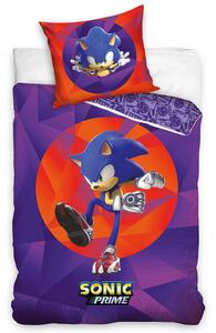 TipTrade Bavlnené obliečky 140x200 + 70x90 cm - Ježko Sonic Prime