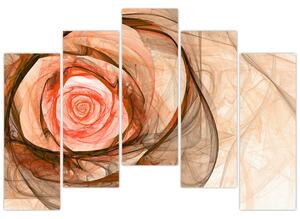 Obraz - kvet ruže (Obraz 125x90cm)