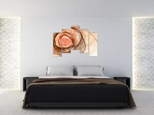 Obraz - kvet ruže (Obraz 125x90cm)