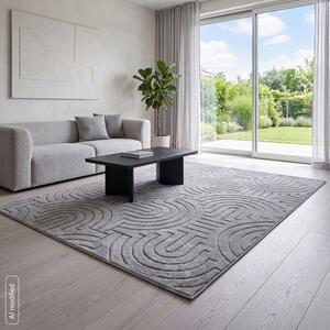 Dekorstudio Koberec BLINK3 - oceľovosivý Rozmer koberca: 60x100cm