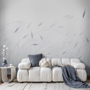 Tapety Tráva vo vetre v akvarelovom štýle v modrých odtieňoch, Fototapety s prírodnými motívmi, w09331v2 : Uwalls.sk