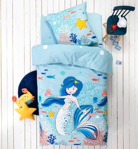 Detská posteľná bielizeň s motívom morskej víly Doris pre 1 osobu, bavlna