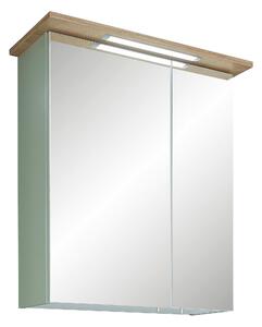 ZRKADLOVÁ SKRINKA, farba duba, pastelová zelená, 60/72/20 cm Xora - Kúpeľňové skrinky